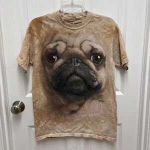 The Mountain Vincent HIE 2011‎ Men's Pug Face T-Shirt Dog - Size Small